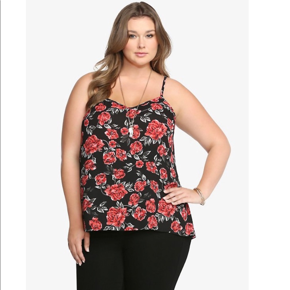Floral Hi-Lo Tank Top TORRID SIZE 4